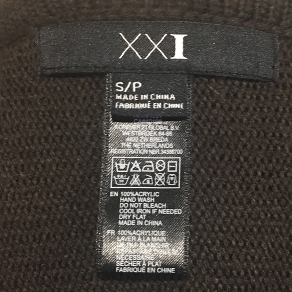 XXI Women’s Brown Poncho sz S/P - Picture 5 of 5